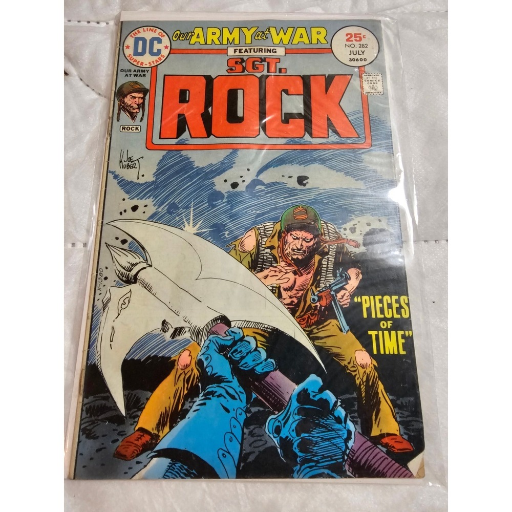 Our Army at War Sgt. Rock‎ #282 Comic Book July 1975 DC "Pieces of Time"